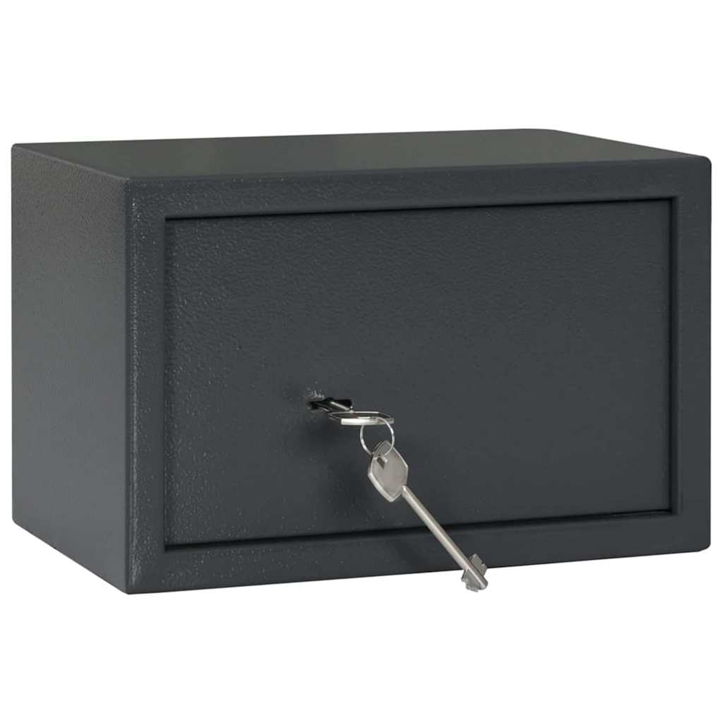 vidaXL Sejf Z blokadą ciemno szary 31 x 20 x 20 cm Stal