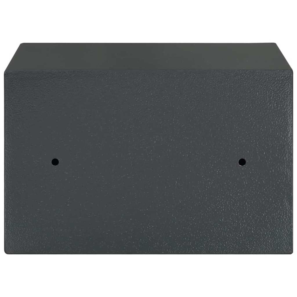 vidaXL Sejf Z blokadą ciemno szary 31 x 20 x 20 cm Stal