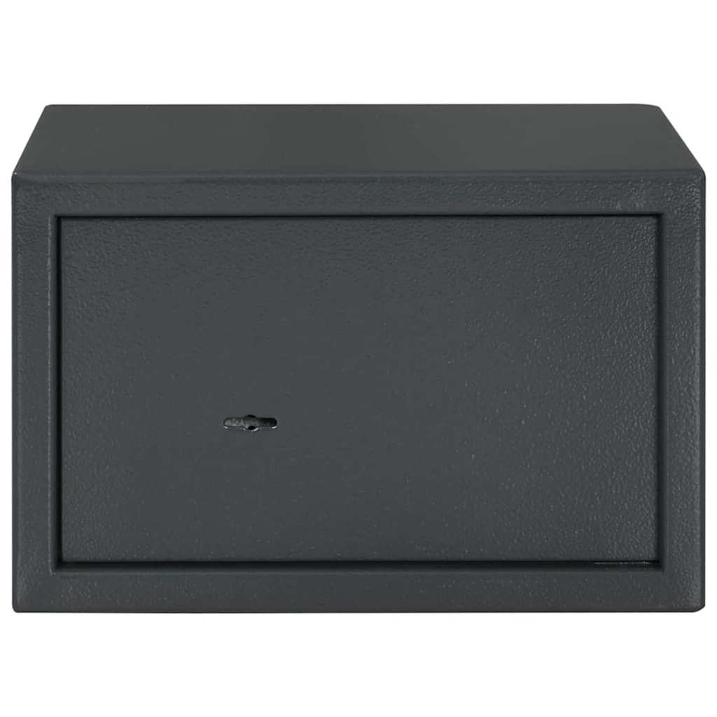 vidaXL Sejf Z blokadą ciemno szary 31 x 20 x 20 cm Stal
