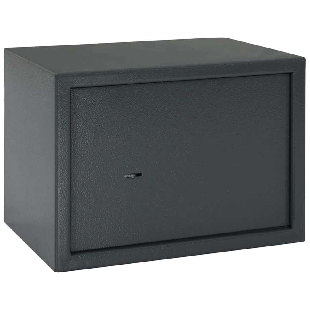 vidaXL Sejf Z blokadą ciemno szary 35 x 25 x 25 cm Stal