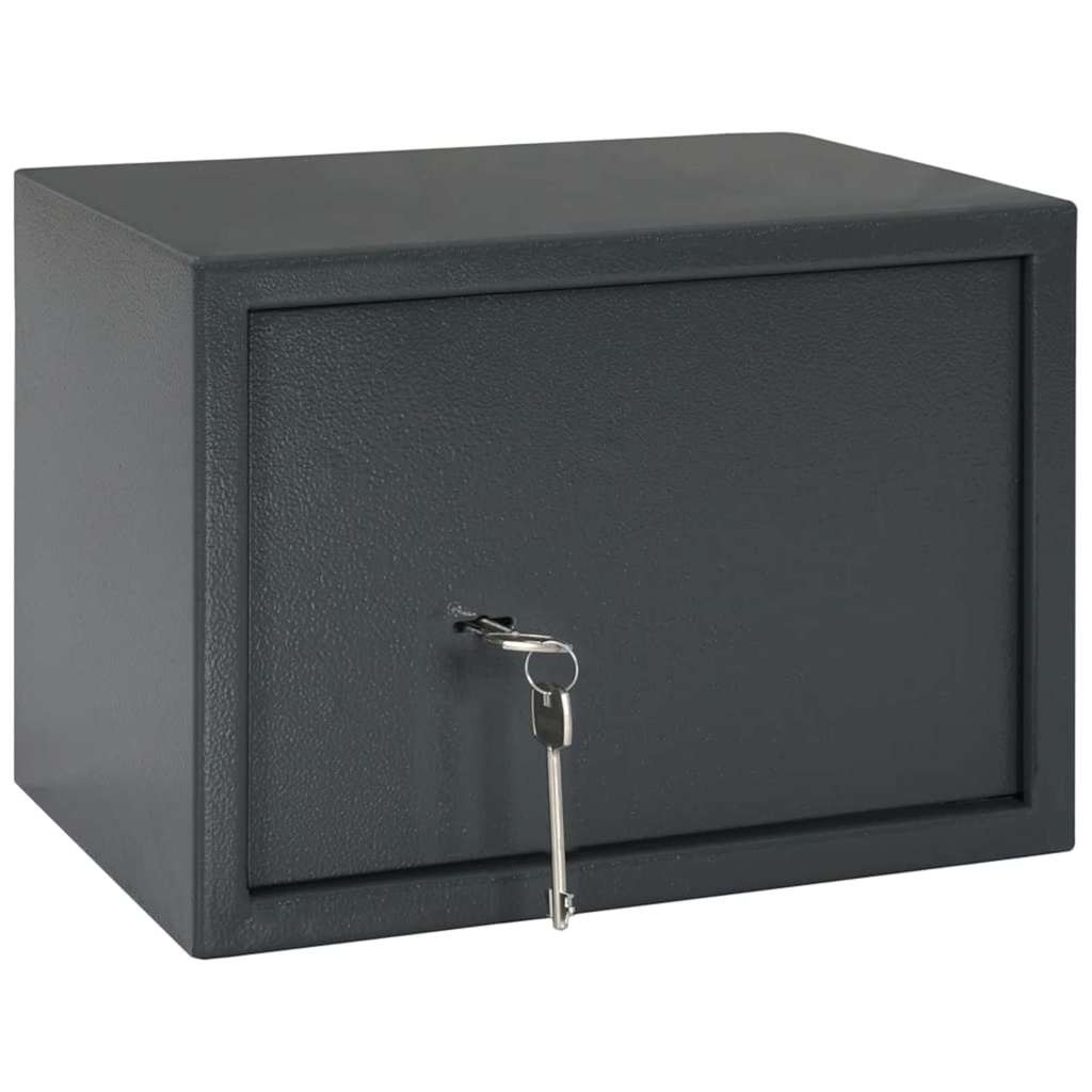 vidaXL Sejf Z blokadą ciemno szary 35 x 25 x 25 cm Stal
