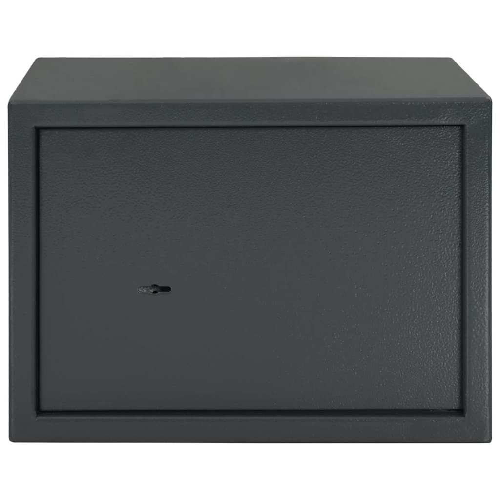 vidaXL Sejf Z blokadą ciemno szary 35 x 25 x 25 cm Stal