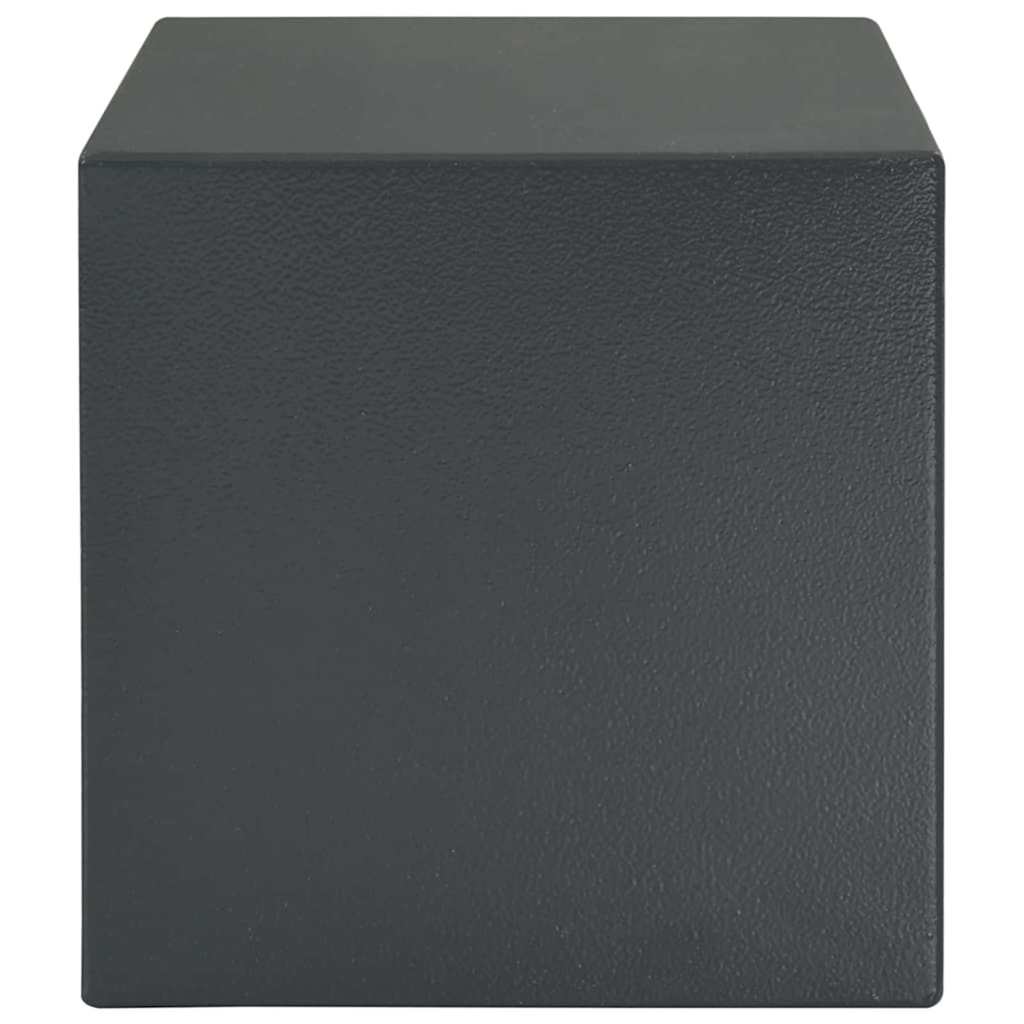 vidaXL Sejf Z blokadą ciemno szary 35 x 25 x 25 cm Stal