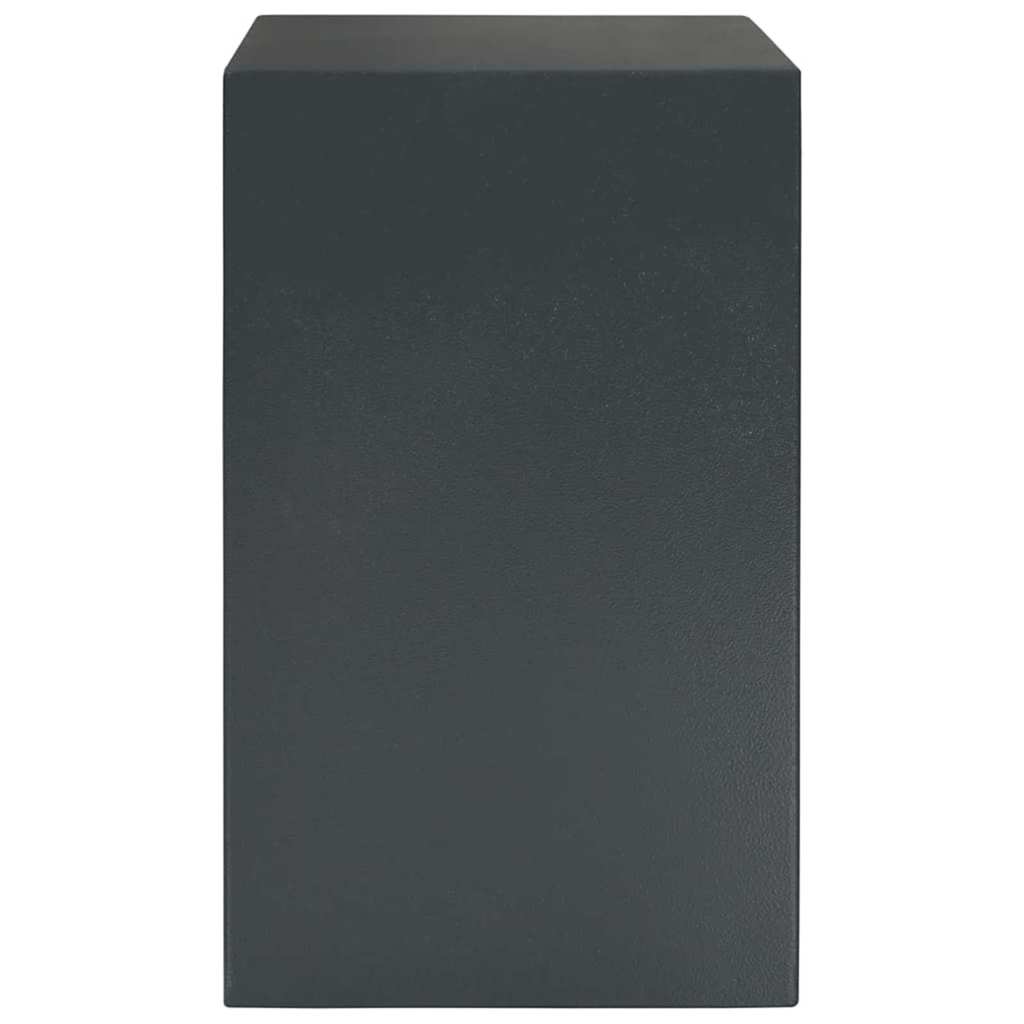 vidaXL Sejf Z blokadą ciemno szary 35 x 31 x 50 cm Stal