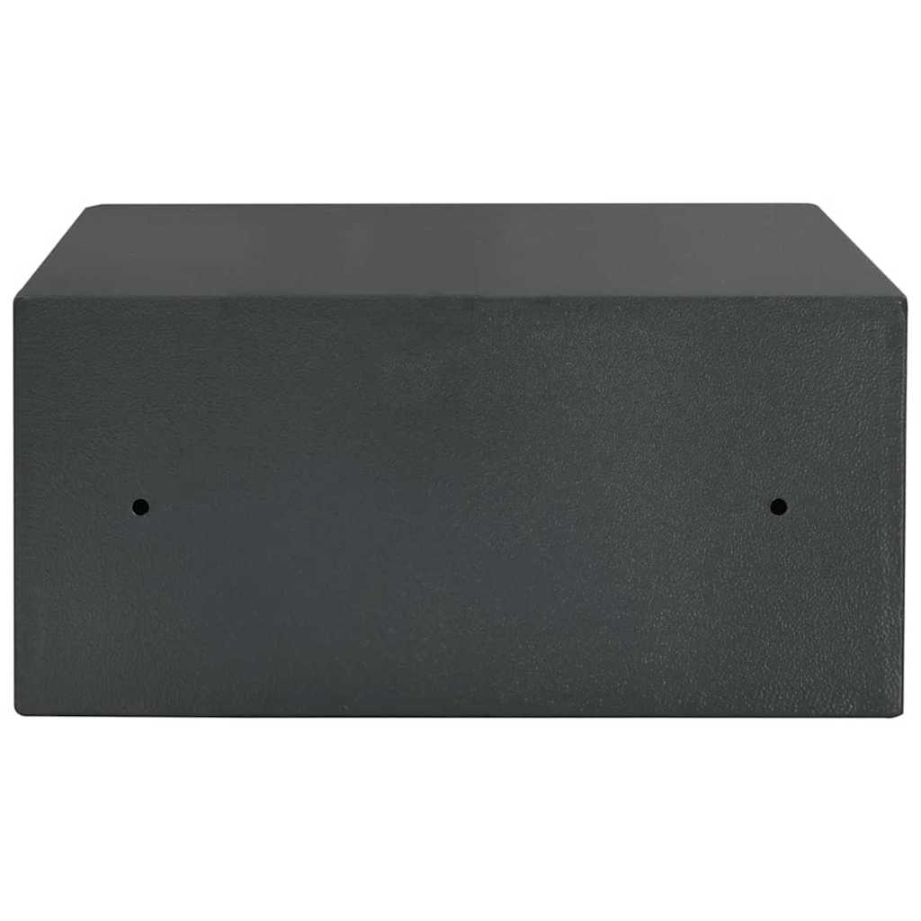 vidaXL Sejf cyfrowy Z blokadą ciemno szary 42 x 37 x 20 cm Stal