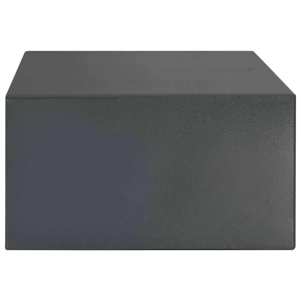 vidaXL Sejf cyfrowy Z blokadą ciemno szary 42 x 37 x 20 cm Stal