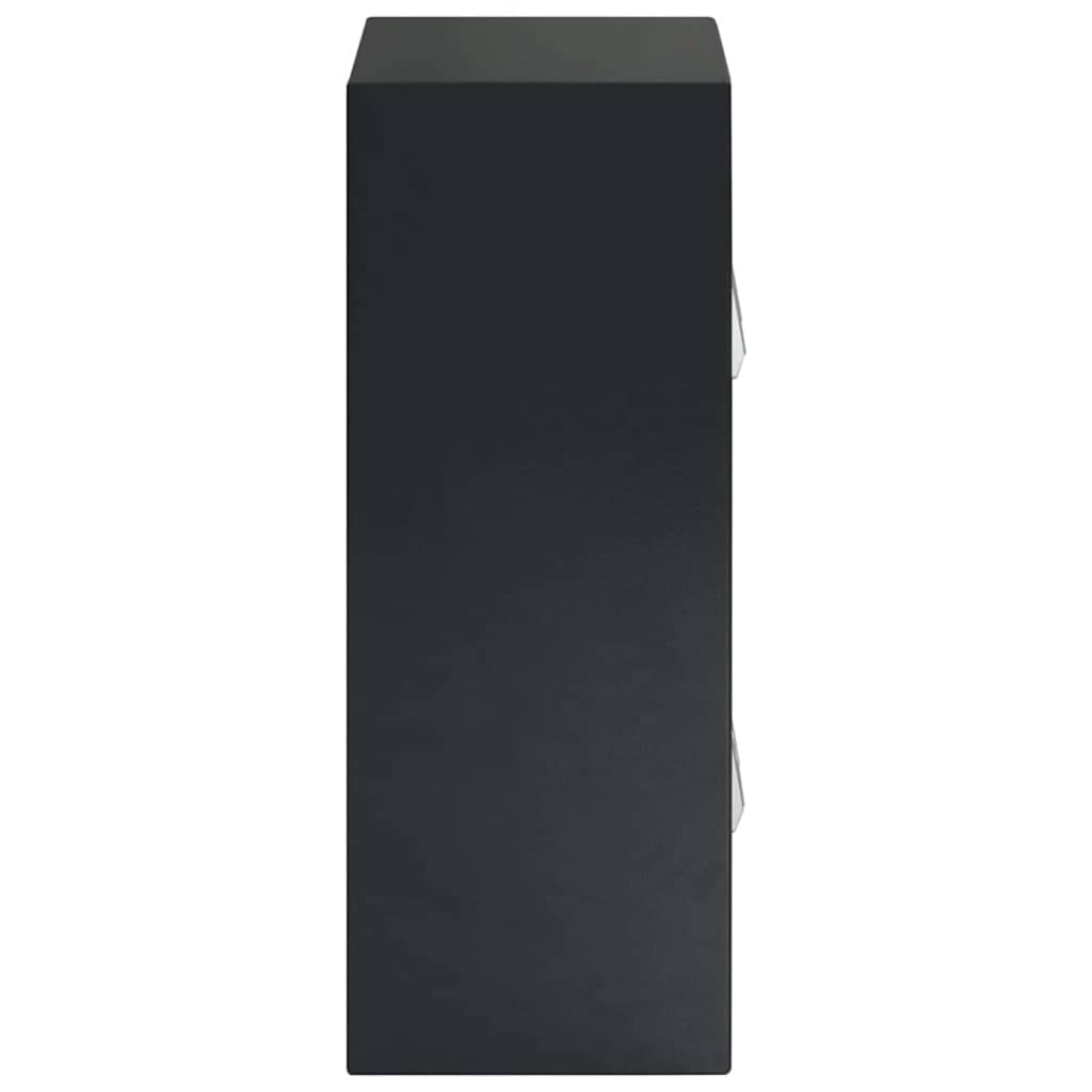 vidaXL Sejf cyfrowy Z blokadą ciemno szary 35 x 31 x 80 cm Stal