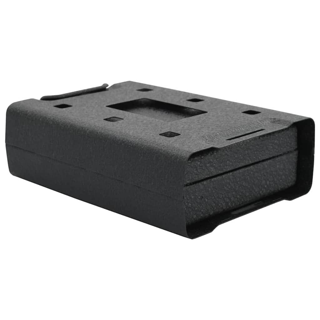 vidaXL Sejf samochodowy Z blokadą Czarny 22 x 16 x 7 cm Stal