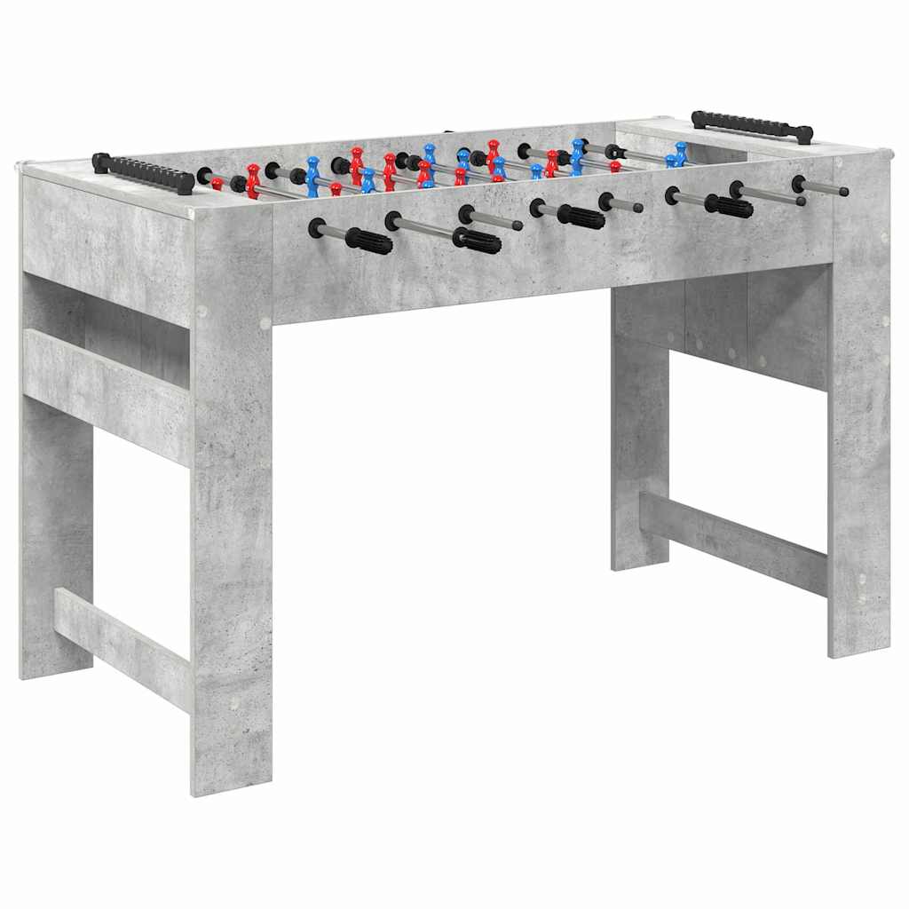 vidaXL Stół do piłkarzyków Betonowy Szary 125 x 60,5 x 80 cm
