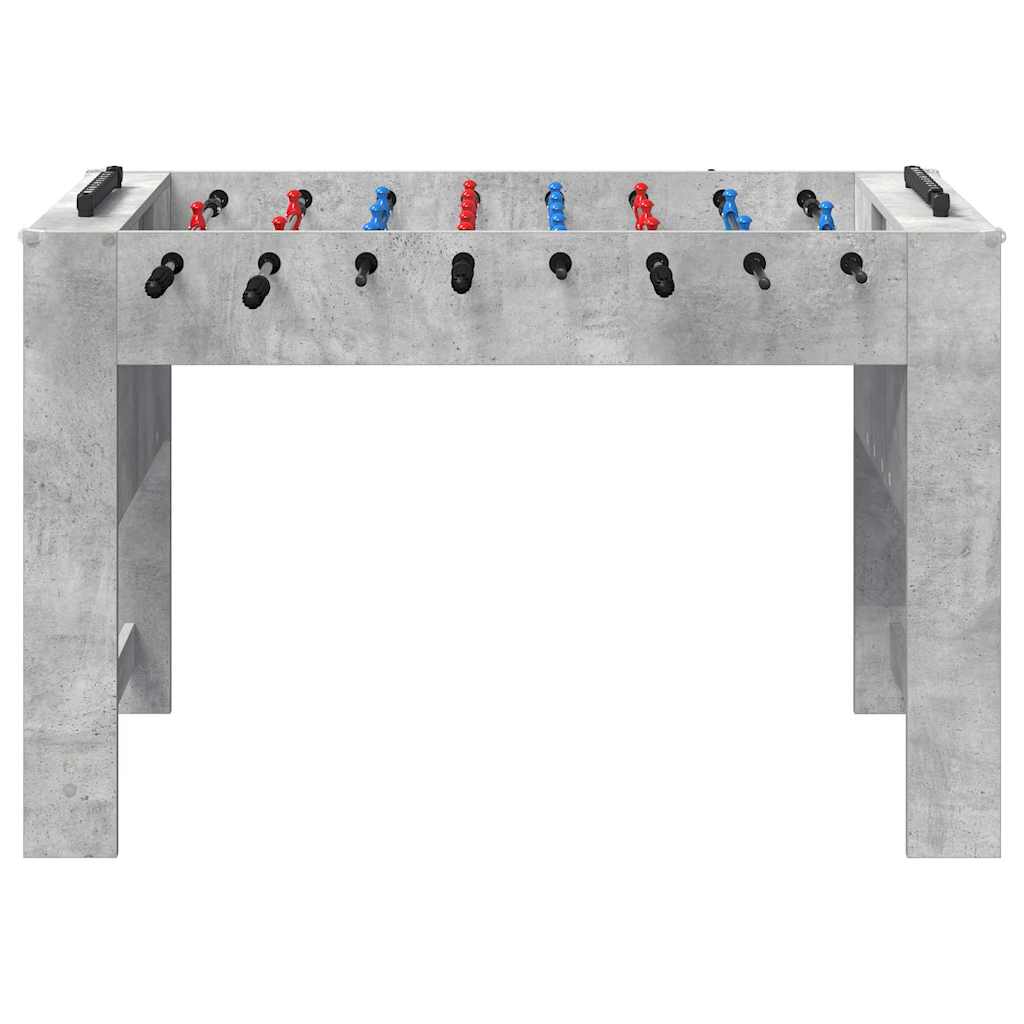 vidaXL Stół do piłkarzyków Betonowy Szary 125 x 60,5 x 80 cm