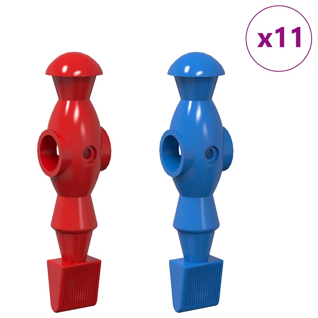 vidaXL Gracze do piłkarzyków 22 pcs Niebieski i Czerwony PP
