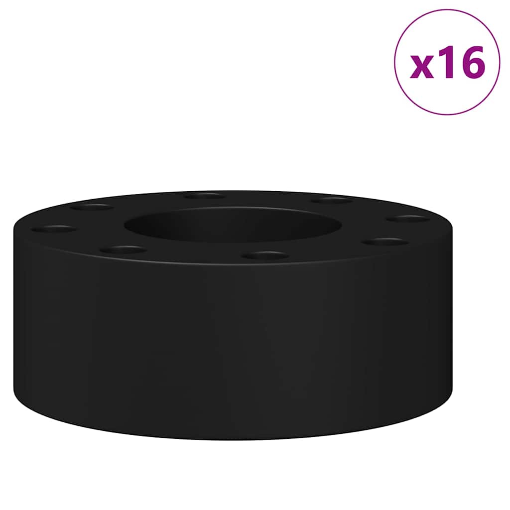 vidaXL Ochraniacze do stołu do piłkarzyków 16 pcs Czarny TPE