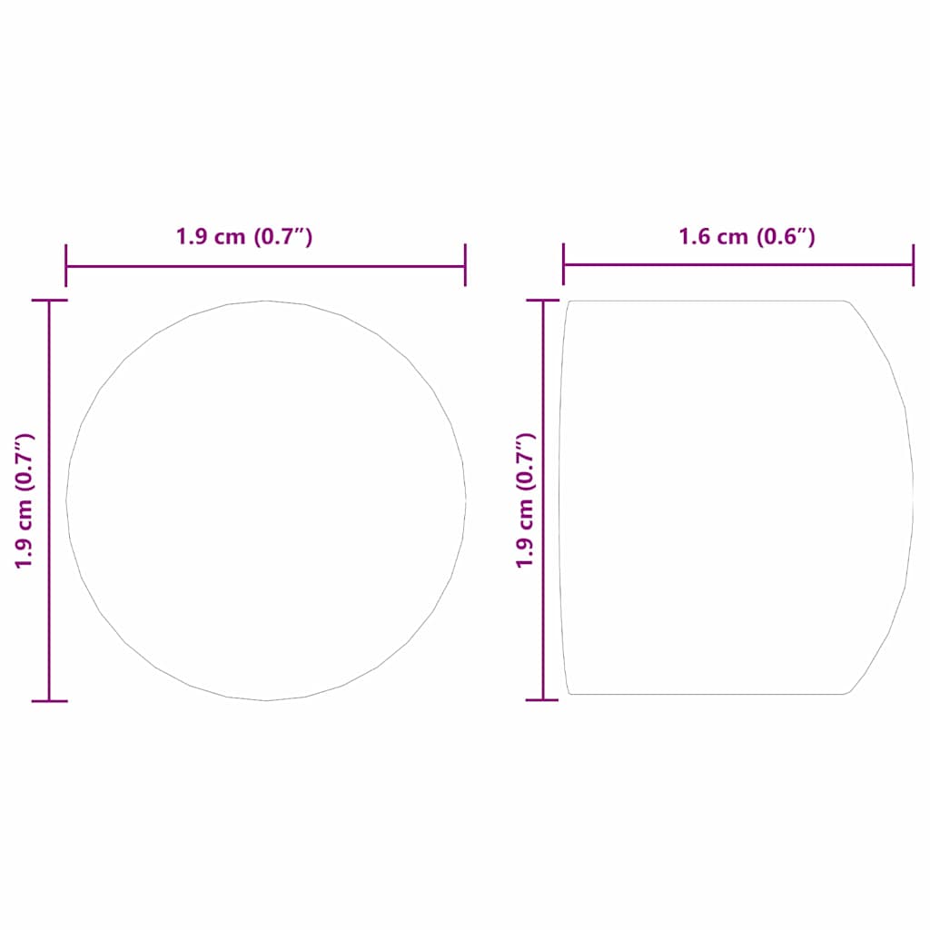 vidaXL Kaptury końcowe stołu do piłkarzyków 10 pcs Czarny PP