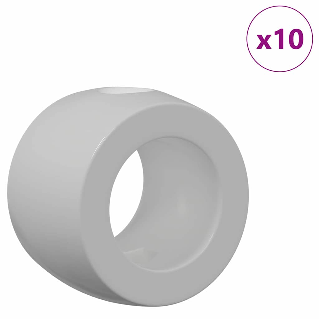 vidaXL Ośki do stołu do piłkarzyków 10 pcs Czarny 3 x 3 x 2,1 cm PP