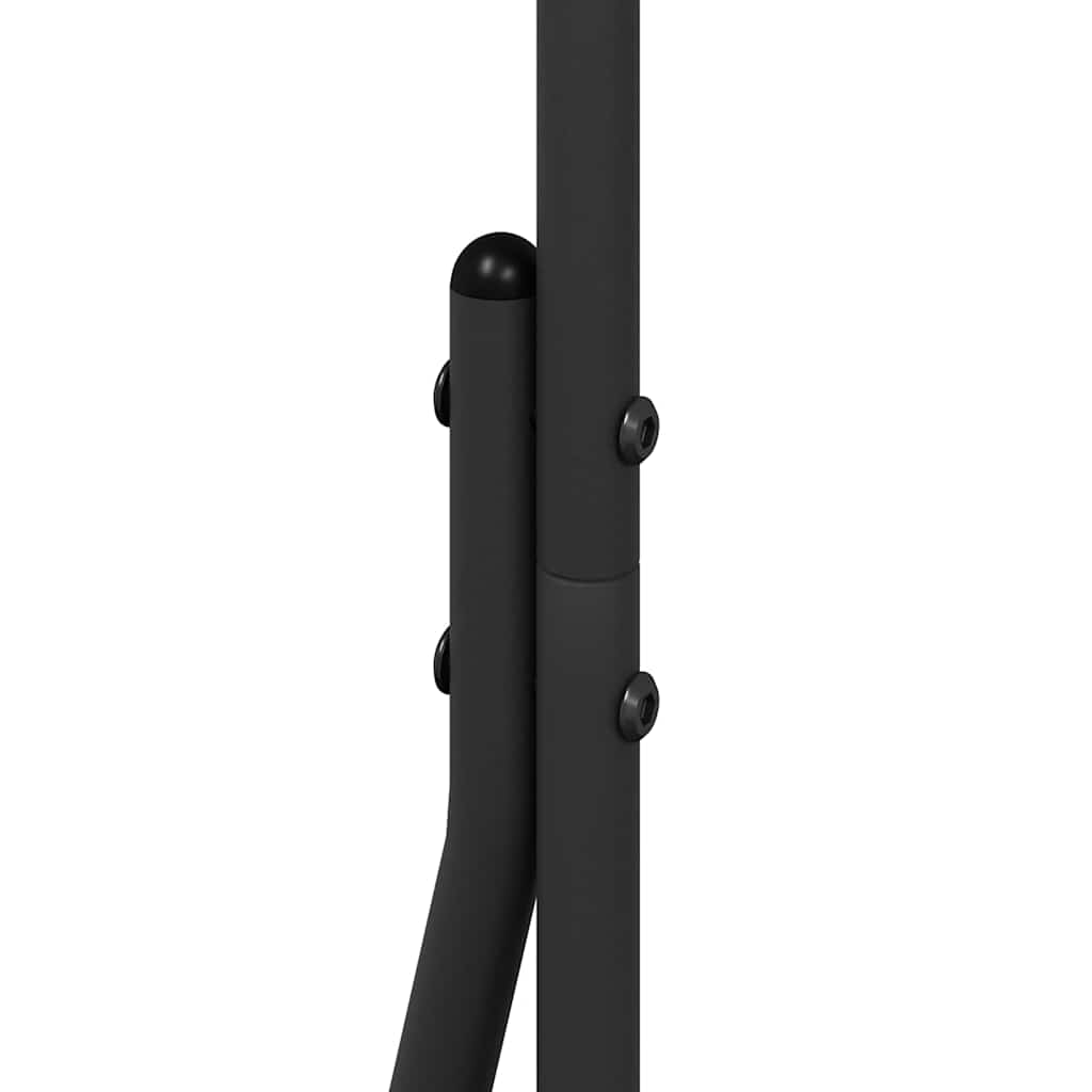 vidaXL Wieszak na Ubrania Czarny 62 x 48 x 158 cm Stal