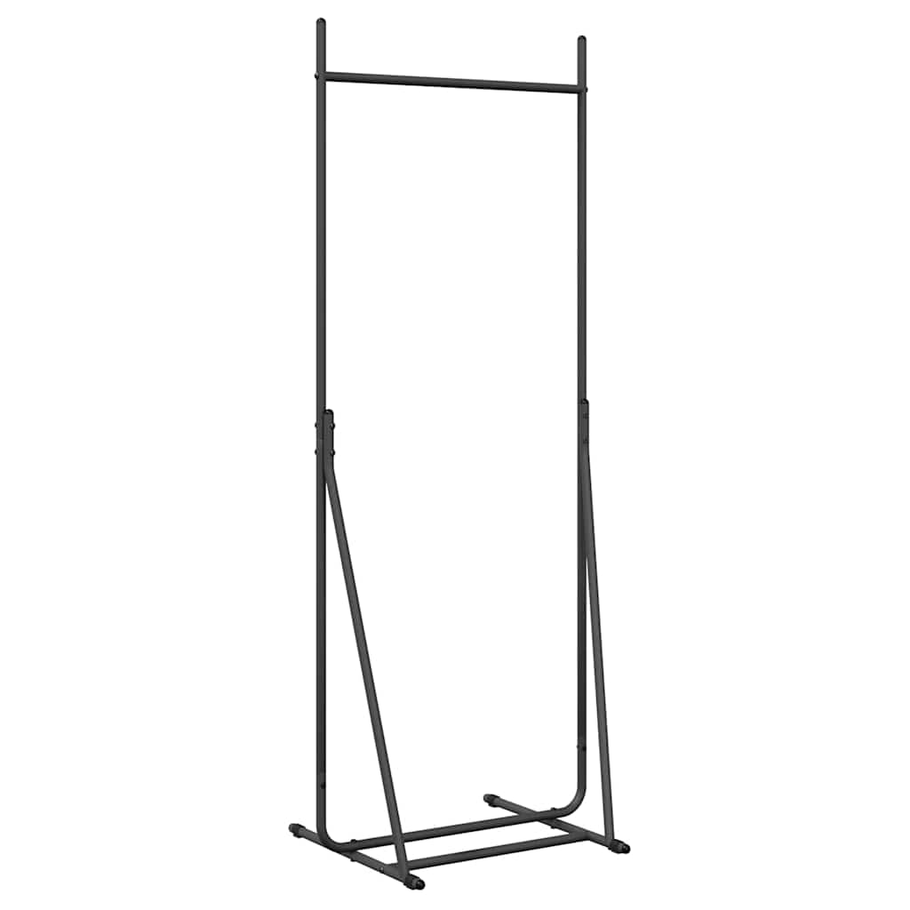 vidaXL Wieszak na Ubrania Czarny 62 x 48 x 158 cm Stal