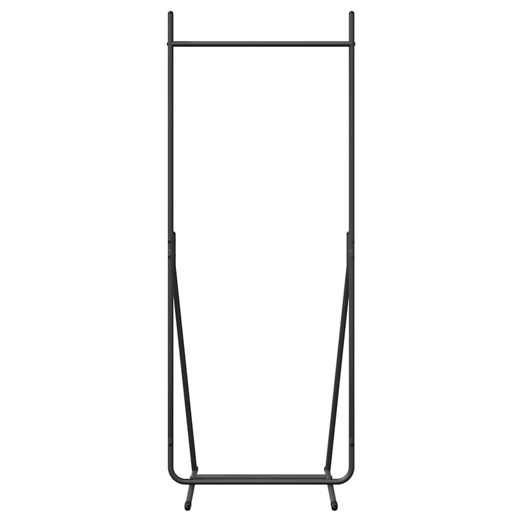 vidaXL Wieszak na Ubrania Czarny 62 x 48 x 158 cm Stal