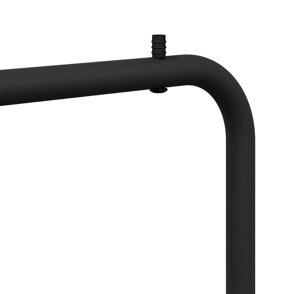 vidaXL Wieszak na Ubrania Czarny 100 x 56 x 154 cm Stal