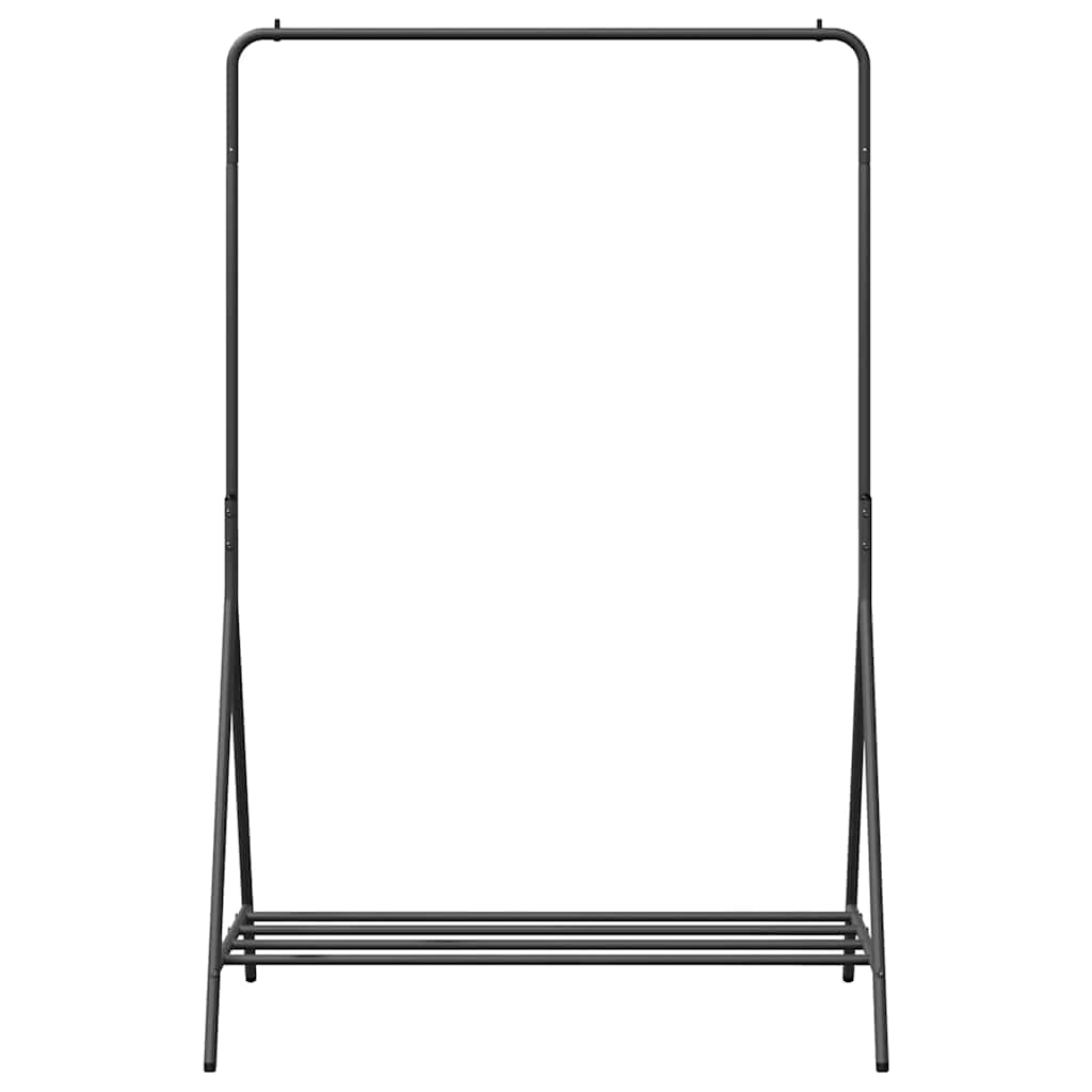 vidaXL Wieszak na Ubrania Czarny 100 x 56 x 154 cm Stal