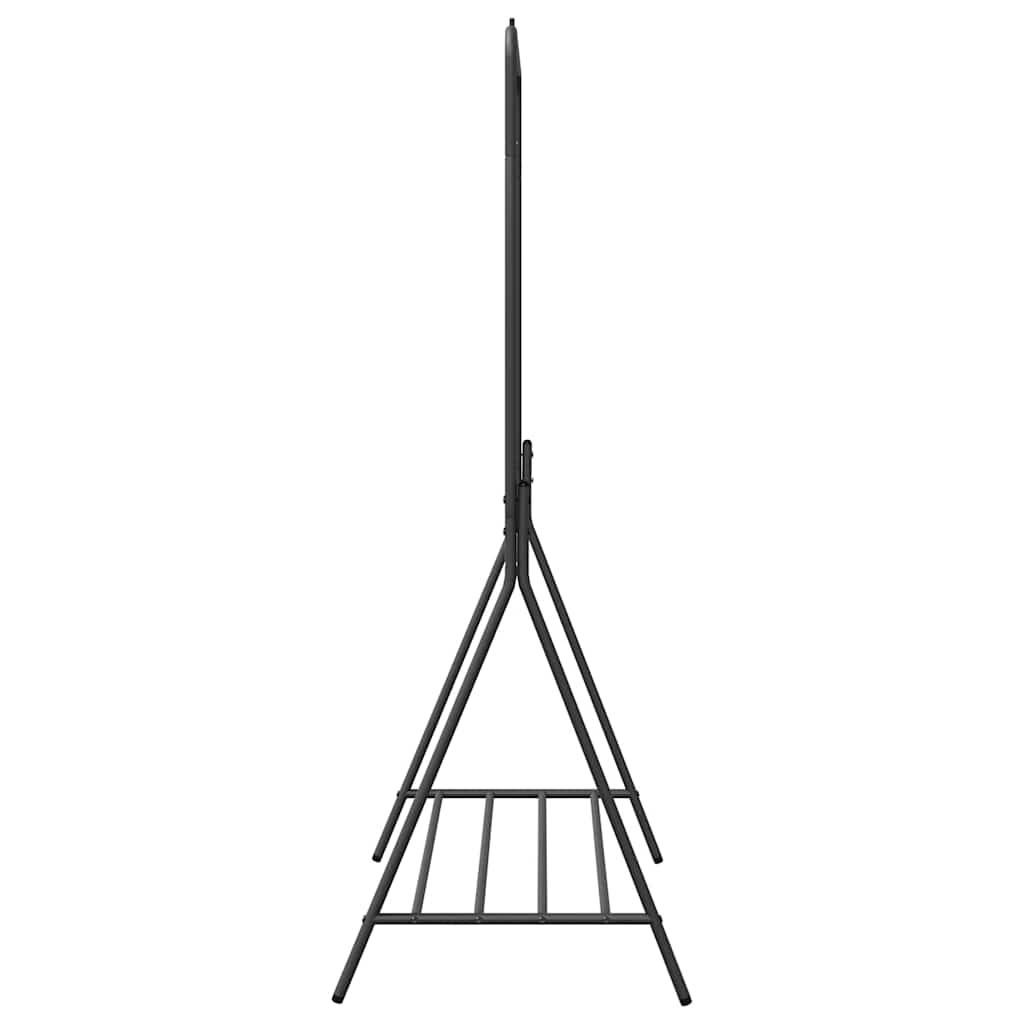 vidaXL Wieszak na Ubrania Czarny 100 x 56 x 154 cm Stal