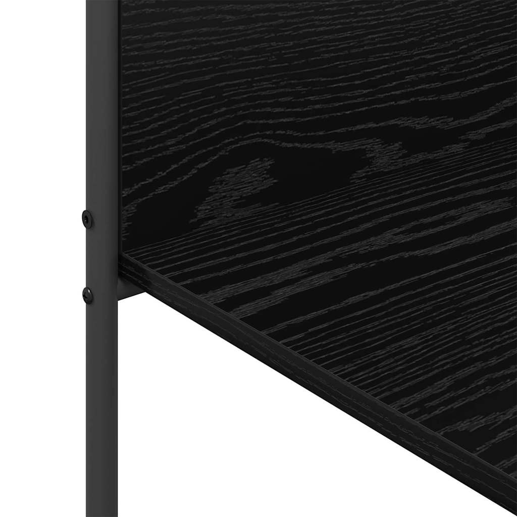 vidaXL Wieszak na Ubrania z półką Czarny 120 x 44 x 160 cm