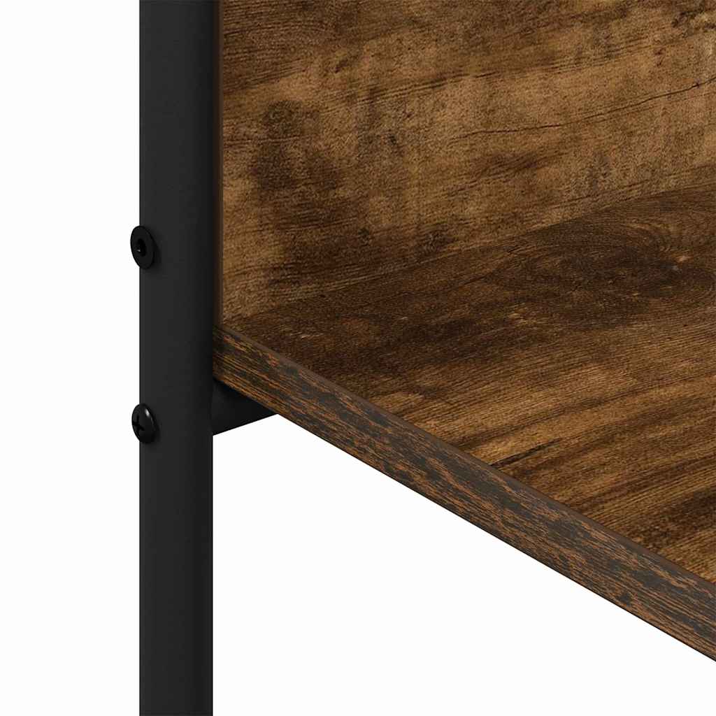 vidaXL Wieszak na Ubrania z półką Brązowy dąb 120 x 44 x 160 cm