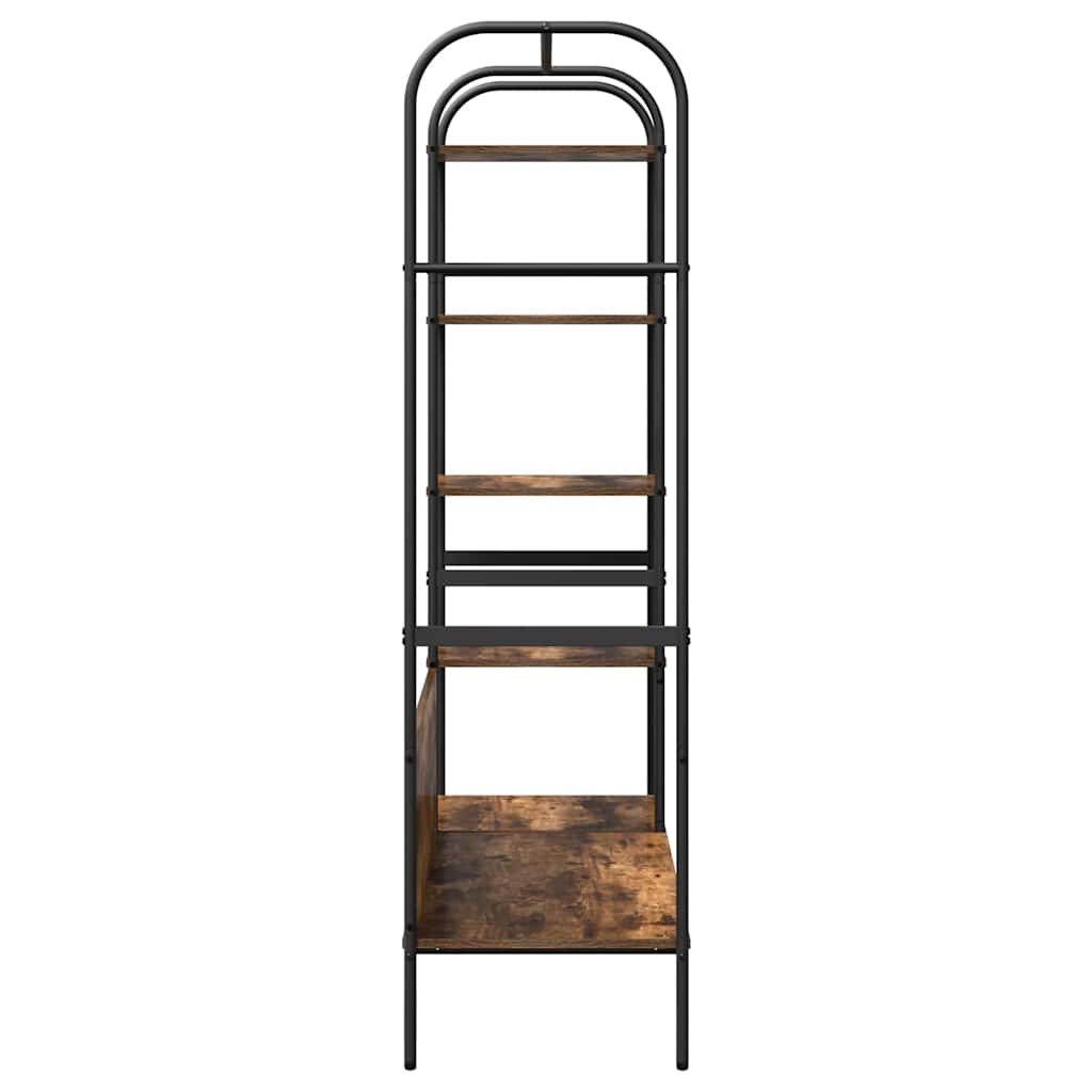 vidaXL Wieszak na Ubrania z półką Brązowy dąb 120 x 44 x 160 cm
