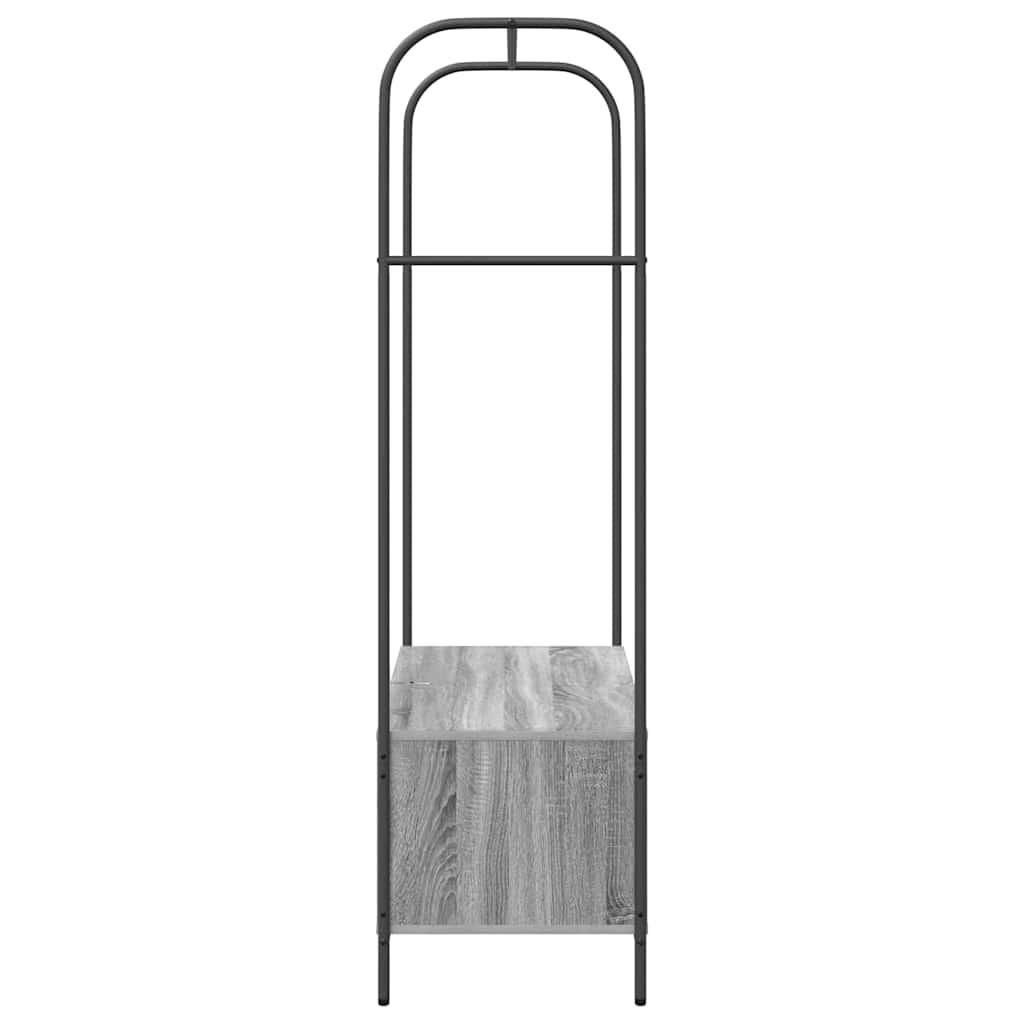 vidaXL Wieszak na Ubrania z przechowywaniem Szary 100 x 44 x 160 cm