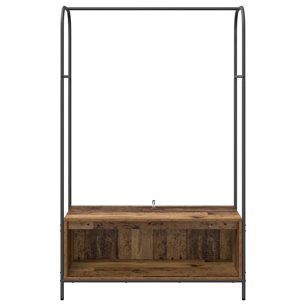 vidaXL Wieszak na Ubrania Brązowy dąb 100 x 44 x 160 cm