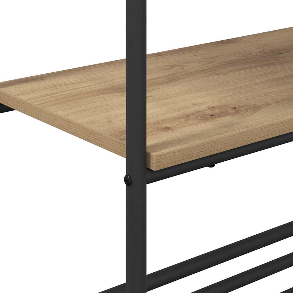 vidaXL Wieszak na Ubrania z półką Dąb rzemieślniczy 60 x 30 x 171 cm