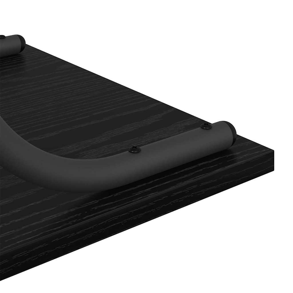 vidaXL Konsola Czarny Dąb 101 x 35 x 80,5 cm Materiał drewnopochodny