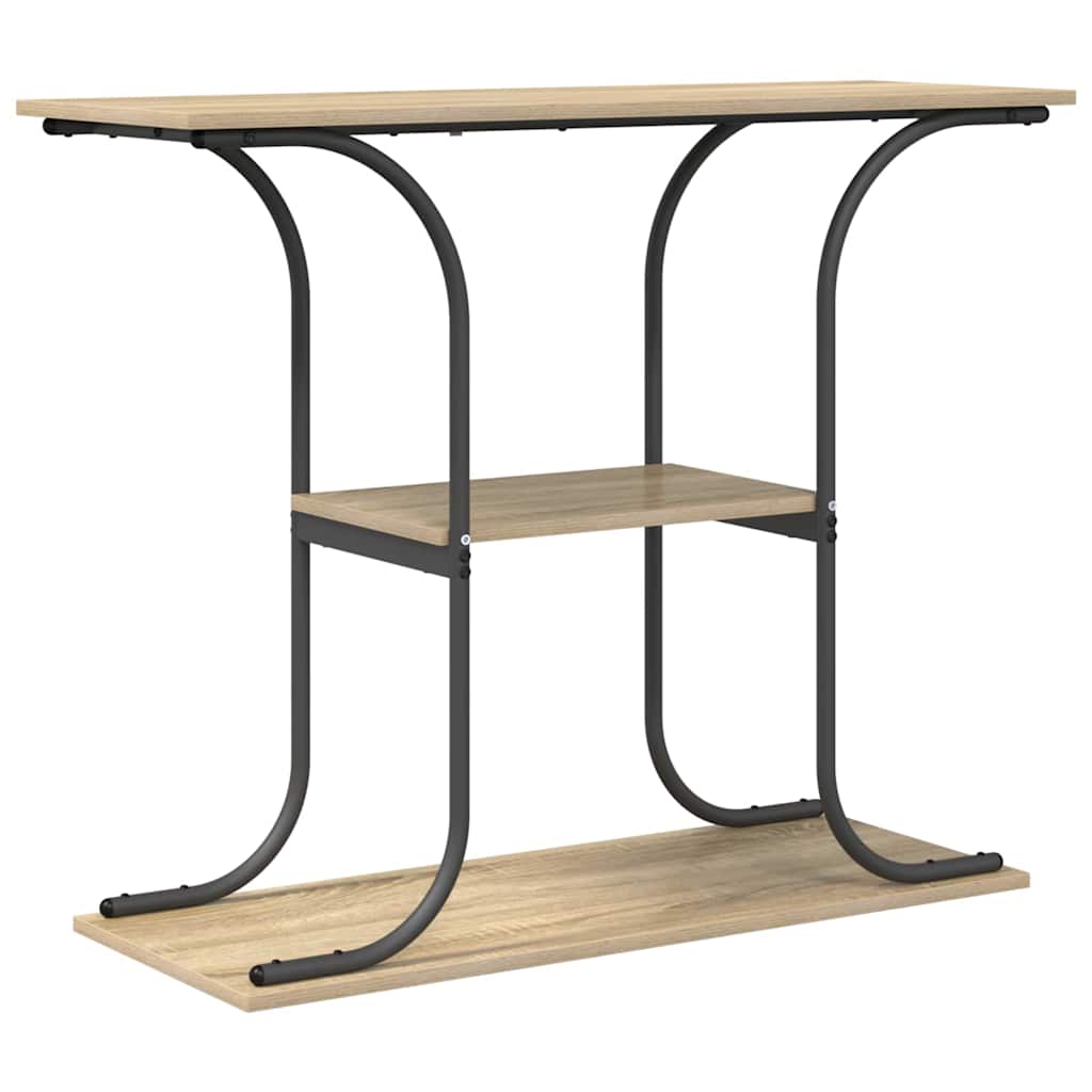 vidaXL Konsola Dąb Sonoma 101 x 35 x 80,5 cm Materiał drewnopochodny
