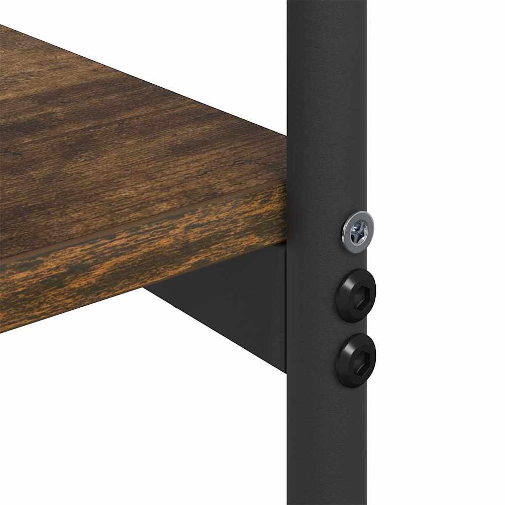 vidaXL Konsola Dąb wędzony 101 x 35 x 80,5 cm Materiał drewnopochodny