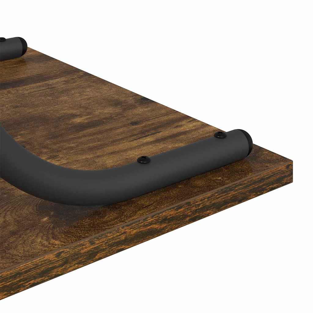 vidaXL Konsola Dąb wędzony 101 x 35 x 80,5 cm Materiał drewnopochodny
