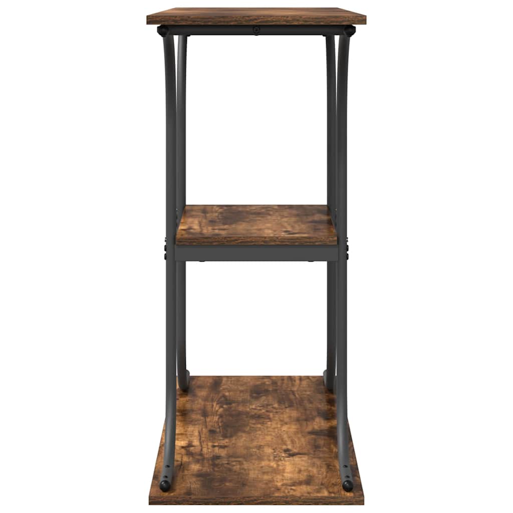 vidaXL Konsola Dąb wędzony 101 x 35 x 80,5 cm Materiał drewnopochodny