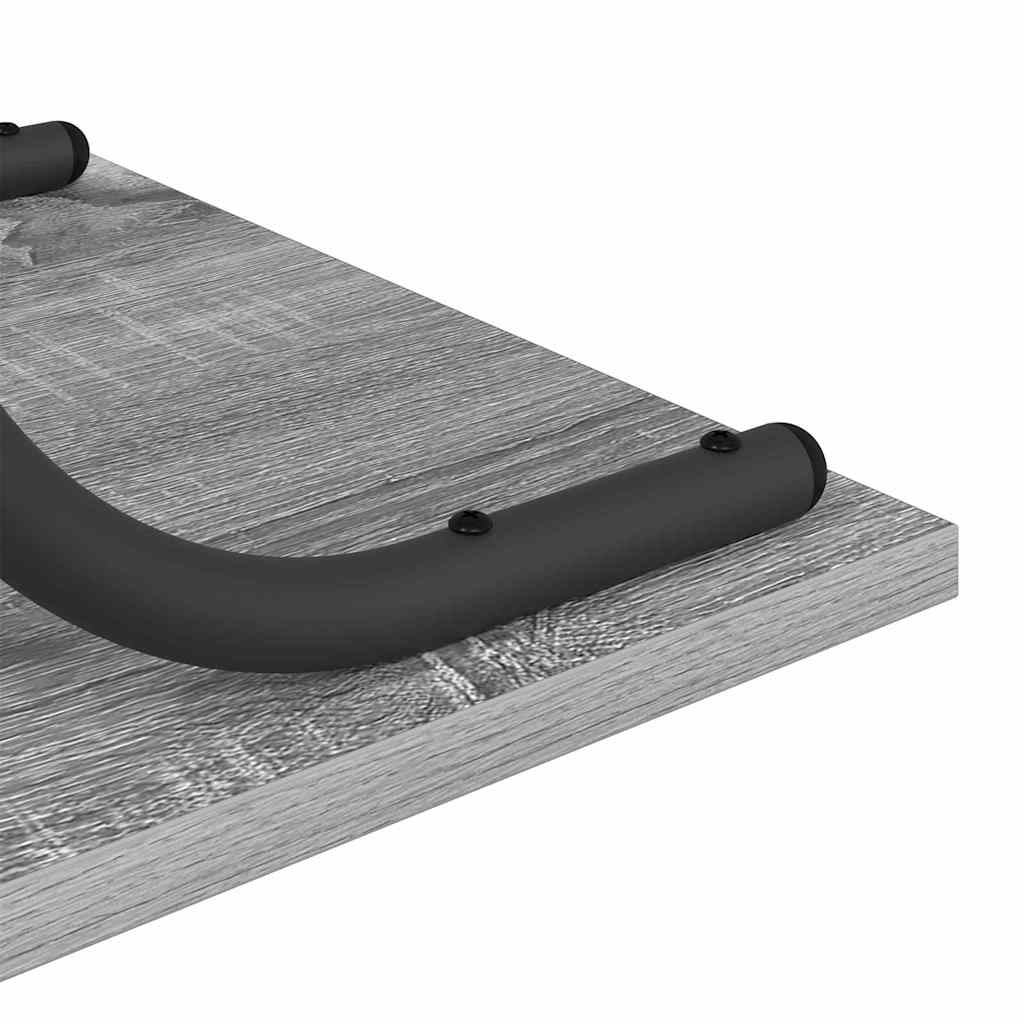 vidaXL Konsola Szary Sonoma 101 x 35 x 80,5 cm Materiał drewnopochodny