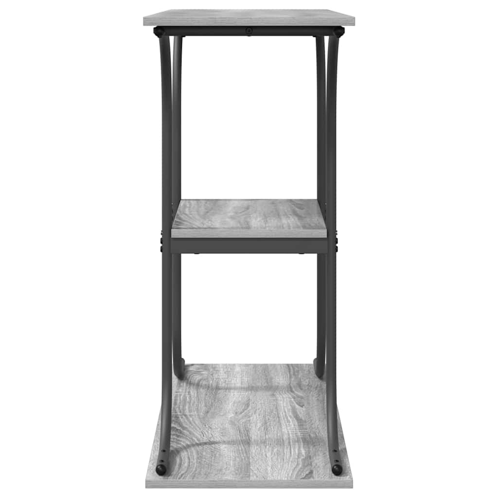 vidaXL Konsola Szary Sonoma 101 x 35 x 80,5 cm Materiał drewnopochodny