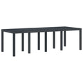 vidaXL Stół Ogrodowy Antracyt 250 x 100 x 73 cm polirattan
