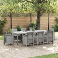 vidaXL Stół Ogrodowy Jasnoszary 250 x 100 x 73 cm polirattan