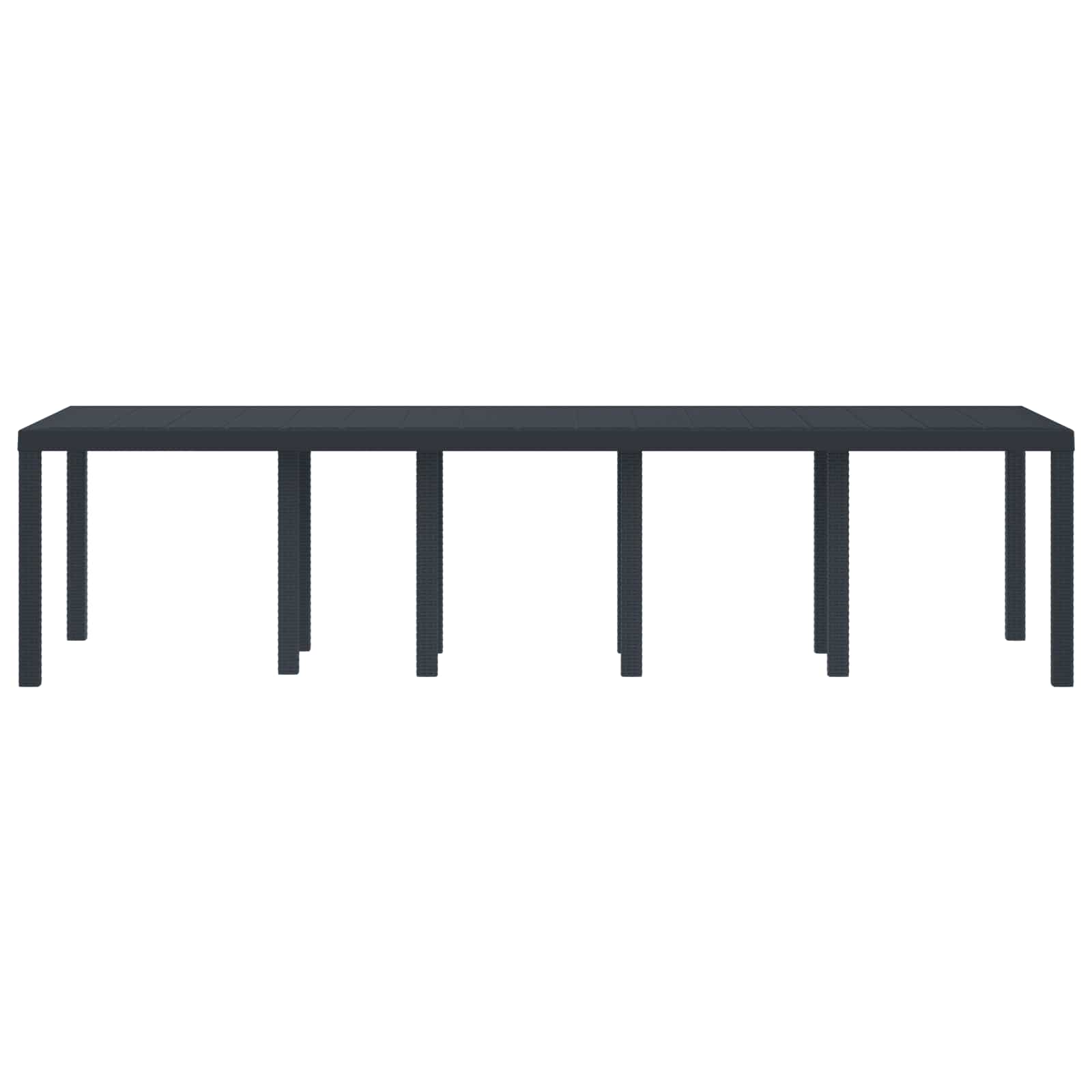 vidaXL Stół Ogrodowy Antracyt 300 x 100 x 73 cm polirattan