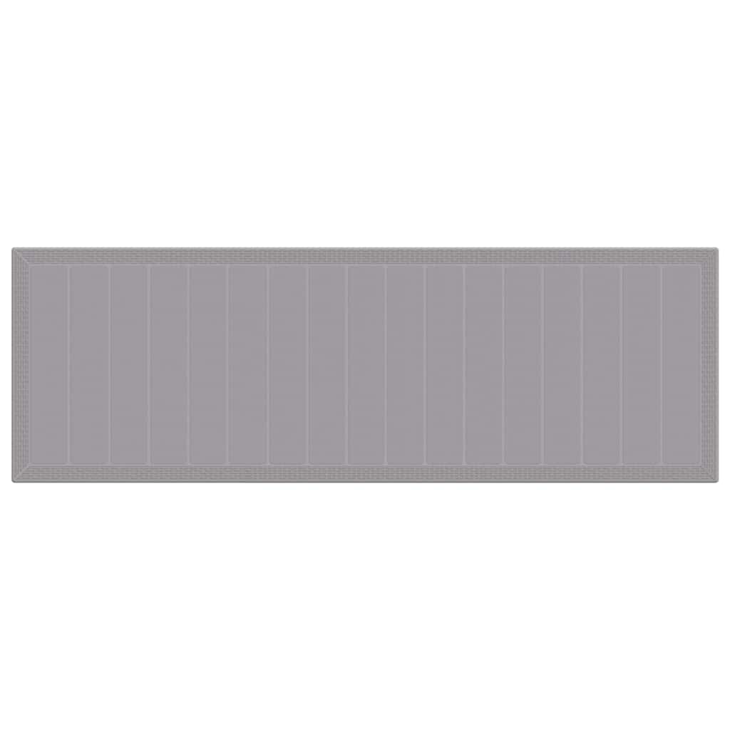 vidaXL Stół Ogrodowy Jasnoszary 300 x 100 x 73 cm polirattan