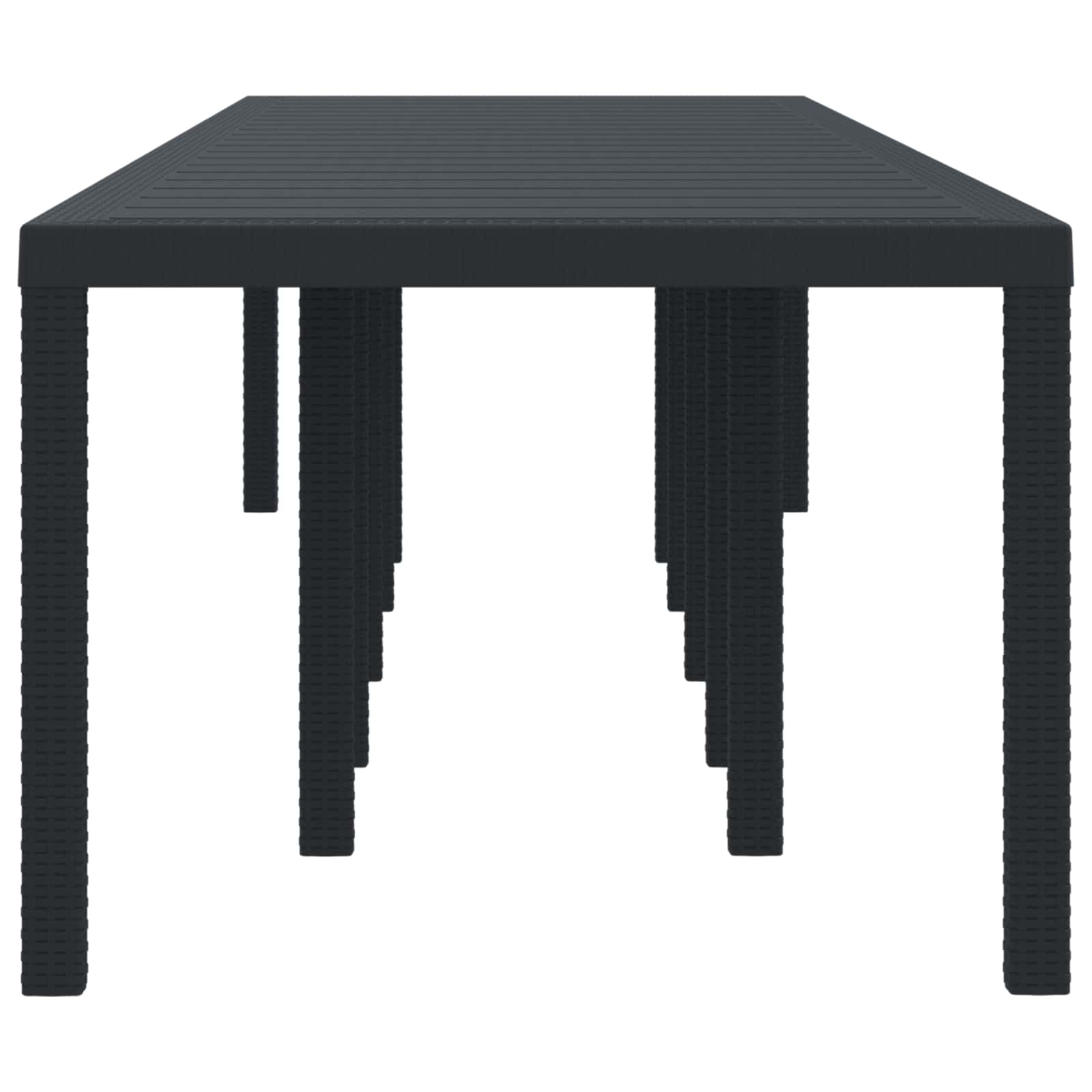 vidaXL Stół Ogrodowy Antracyt 350 x 100 x 74 cm polirattan