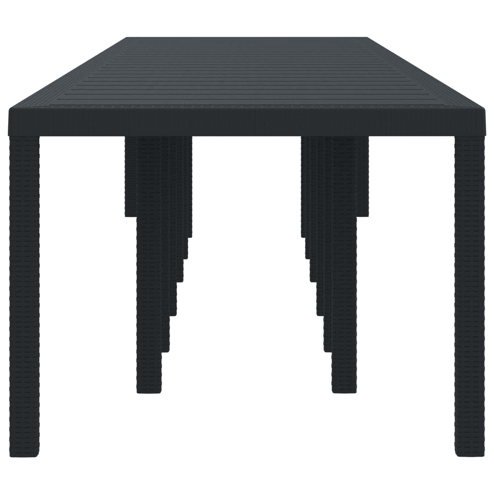 vidaXL Stół Ogrodowy Antracyt 400 x 100 x 73 cm polirattan