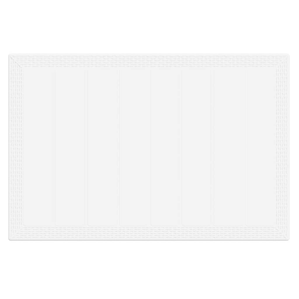 vidaXL Zestaw do jadalni w ogrodzie 7 pcs Biały Rattan Polt