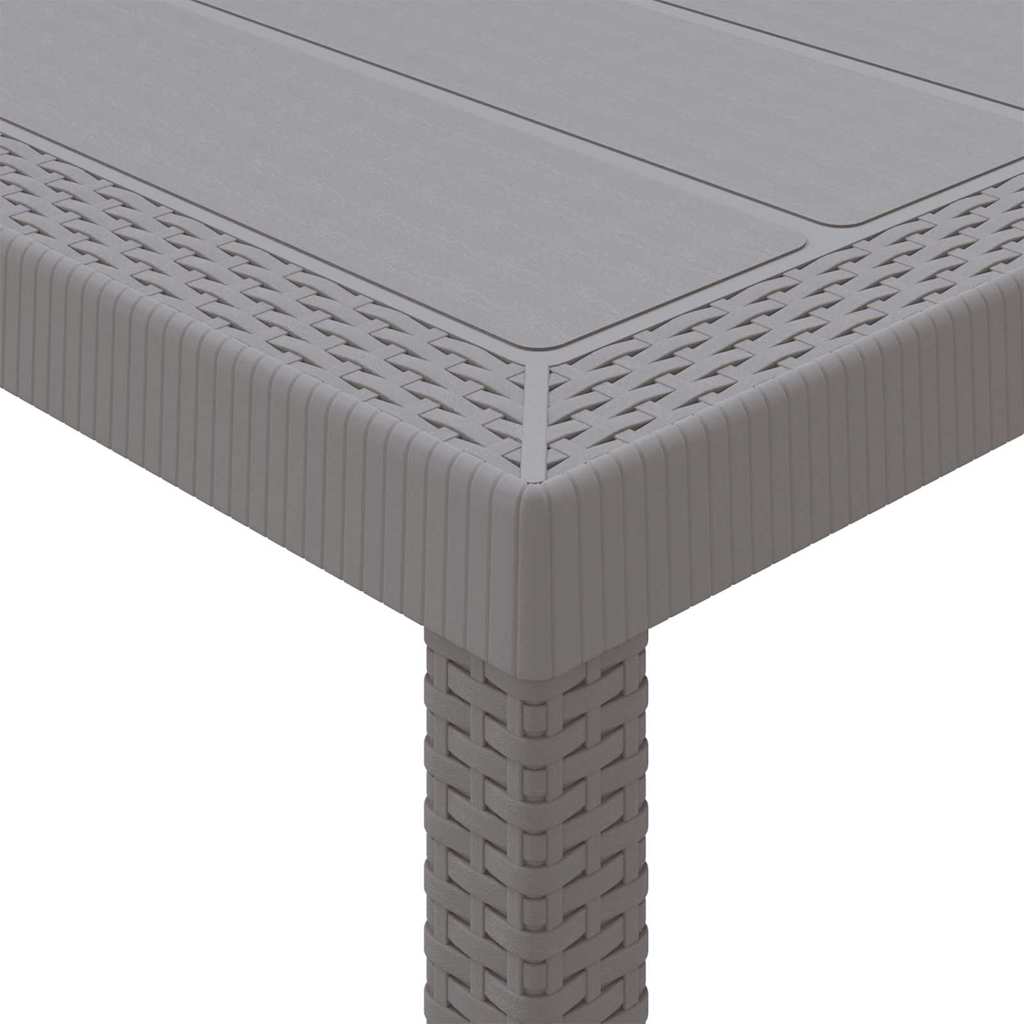 vidaXL Zestaw do jadalni w ogrodzie 15 szt. Jasnoszary Rattan Polt