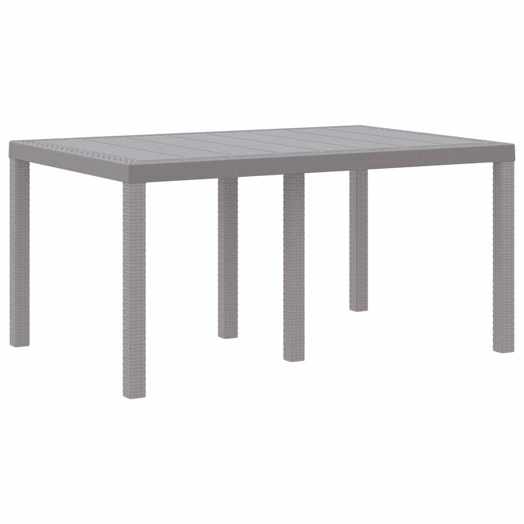 vidaXL Zestaw do jadalni w ogrodzie 5 szt. Jasnoszary Rattan Polt