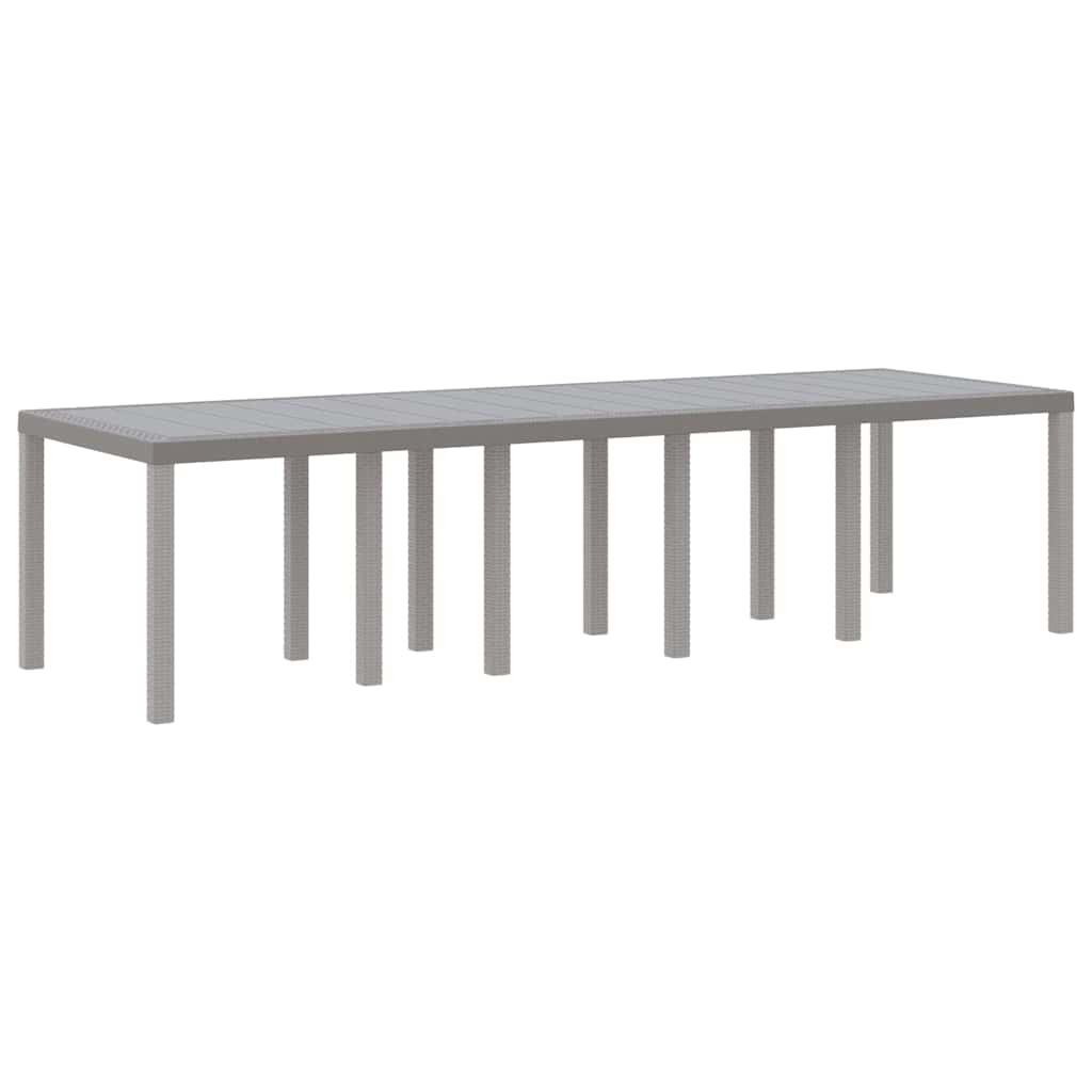 vidaXL Zestaw do jadalni w ogrodzie 11 szt. Jasnoszary