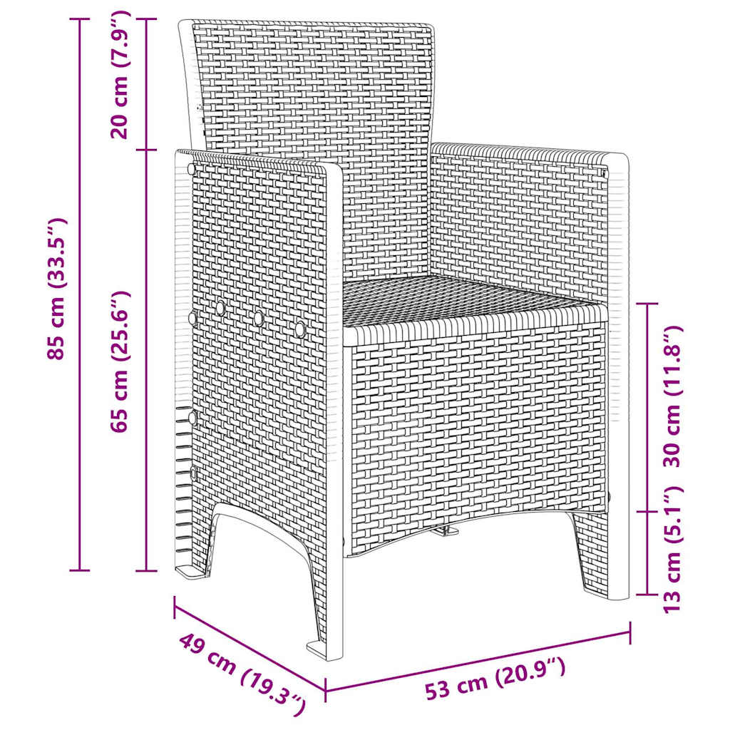 vidaXL Zestaw do jadalni w ogrodzie 13 pcs Biały Rattan Polt