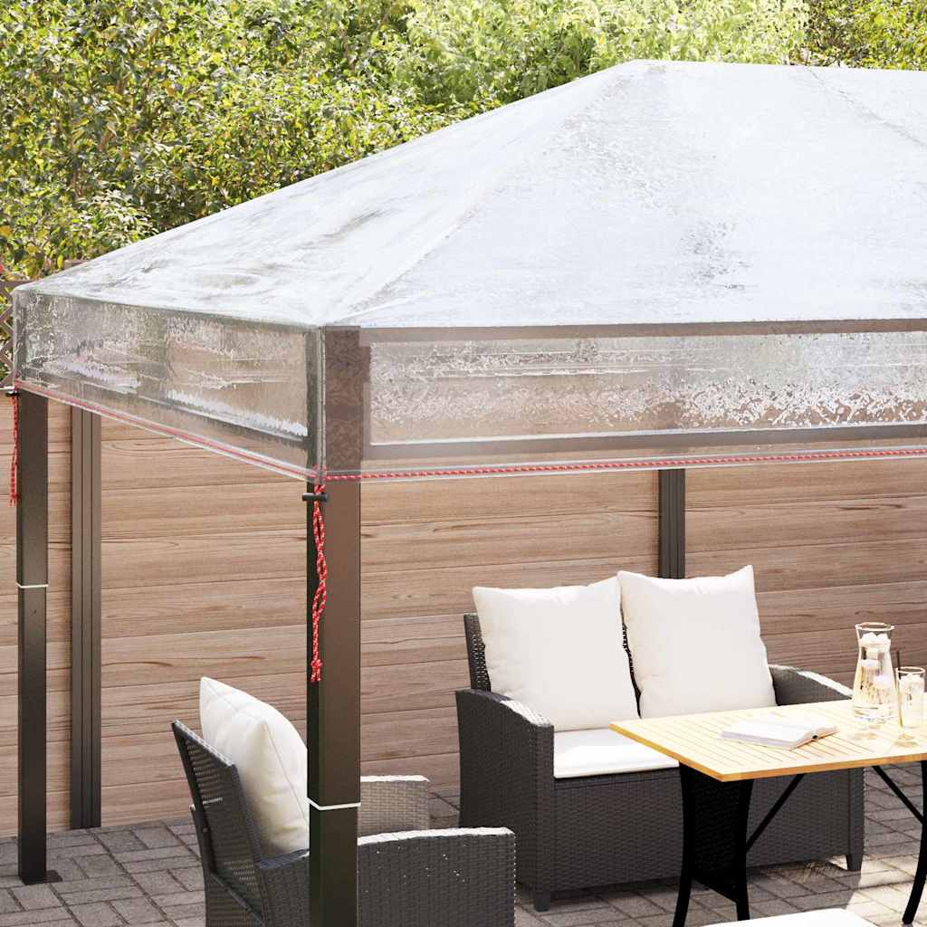 vidaXL Wymiana osłony altany przezroczysty 400 x 300 x 32 cm PVC