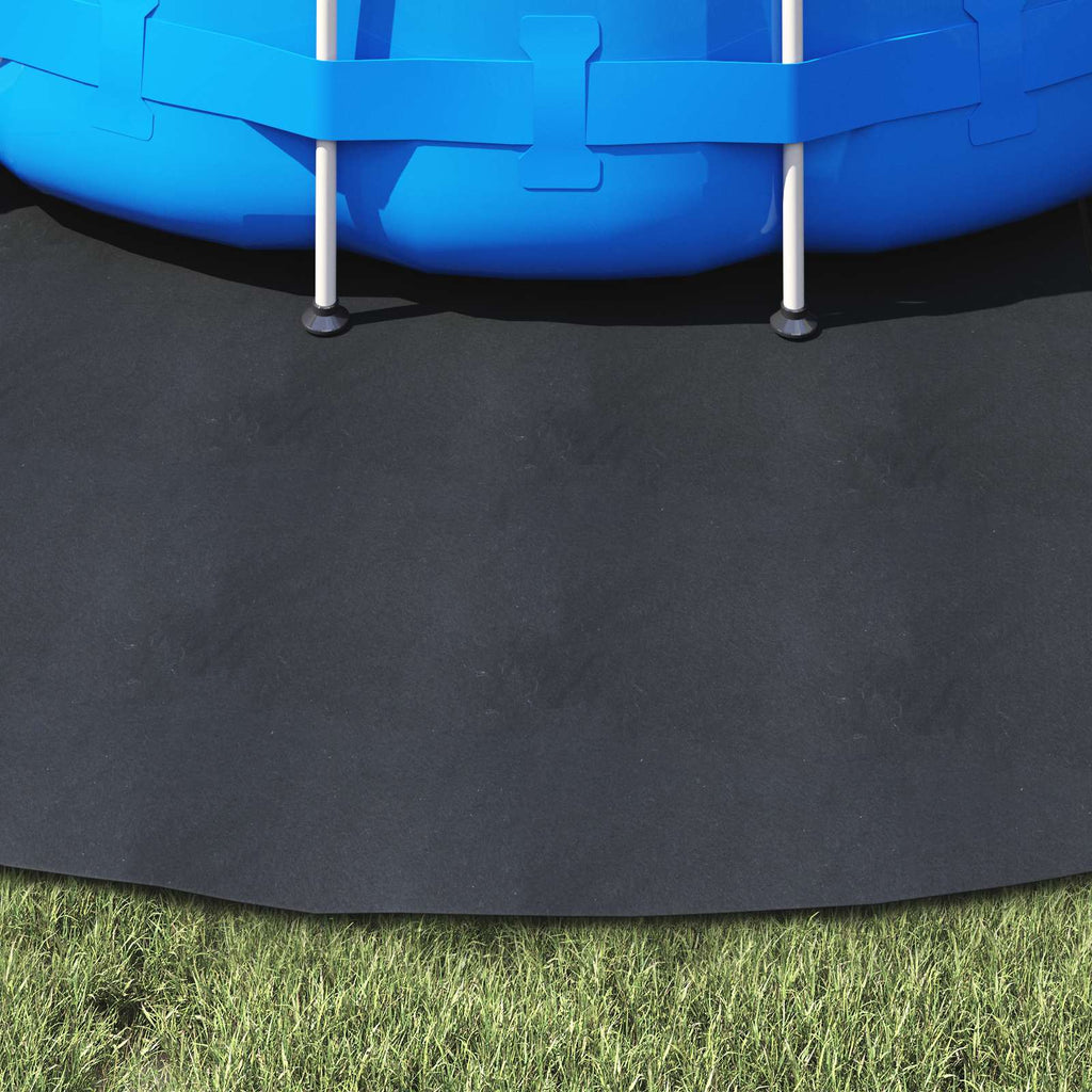 vidaXL Podkładka pod Basen Czarny Ø 306 cm Tkanina Niewłóknista